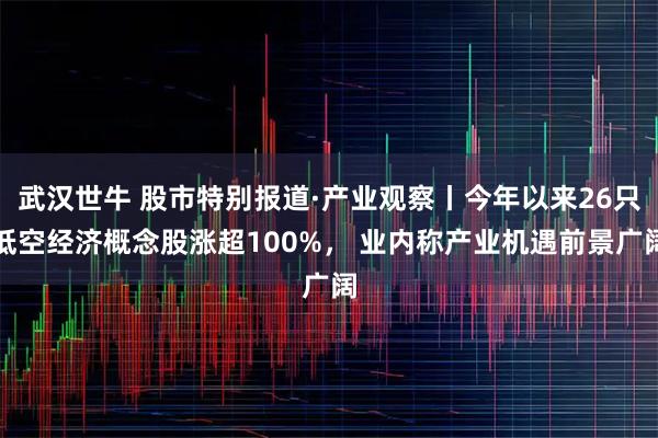 武汉世牛 股市特别报道·产业观察丨今年以来26只低空经济概念股涨超100%， 业内称产业机遇前景广阔